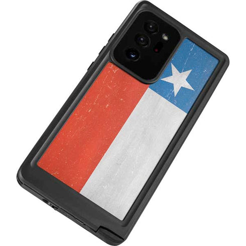 Chile Flag Distressed Galaxy Note20 Ultra 5G Waterproof Case